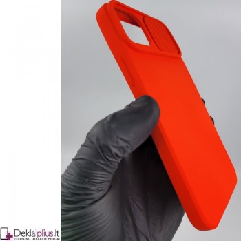 Švelnus guminis dėklas su kameros apsauga - raudonas (Apple Iphone 14 Plus) Švelnus guminis dėklas su kameros apsauga - raudonas (Apple Iphone 14 Plus)